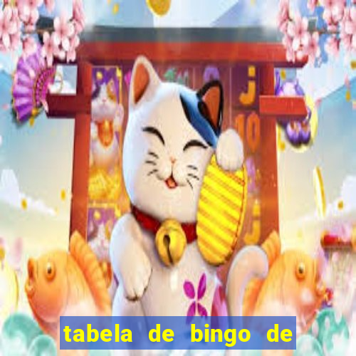 tabela de bingo de 1 a 100